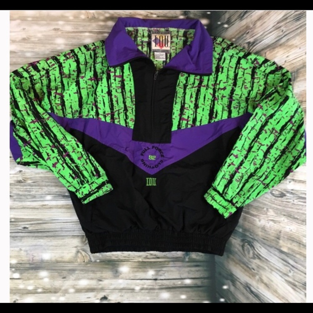Vintage 90s half zip windbreaker